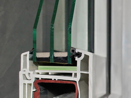 Стеклопакет двухкамерный 32 мм в профиле Рехау Термо
